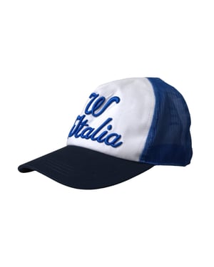 Dolce & Gabbana Blau Witte Zwarte Italia Mesh Basebalpet