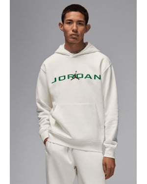 Nike Mens Essential Fleece Air Stretch Overhead Hoodie in Off-White