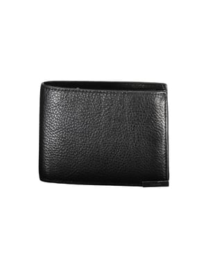 Calvin Klein Svart Läder Plånbok för Män