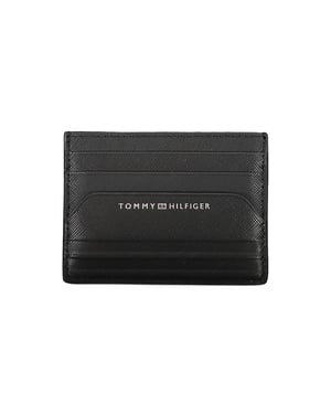 Tommy Hilfiger Svart Läder Plånbok för Män