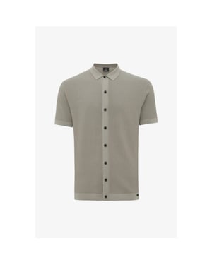 Genti Polo 8 buttons ss grey
