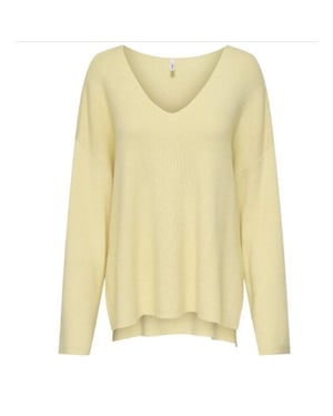 Only Onlkatia ls rib v-neck ex knt