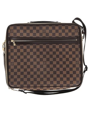 Louis Vuitton Porte Ordinateur Sabana Damier Laptopväska i brun belagd canvas