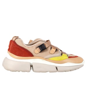 Chloé Sonnie låga sneakers i flerfärgad blandteknik