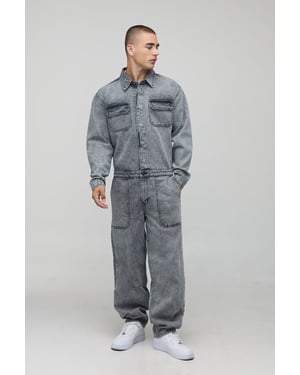 Long Sleeve Relaxed Fit Cargo Boilersuit