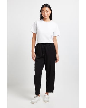 Petite Pull On Barrel Leg Trouser