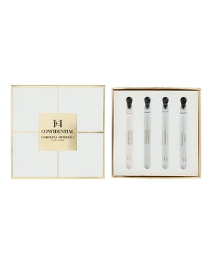 Carolina Herrera Confidential Eau de Toilette 4 x 4ml Vial Gift Set Orange Affair, Bergamote Bloom, Vetiver Paradise + Rose Cruise