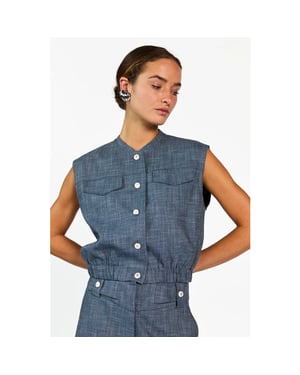 Aaiko Olivia gilet denim