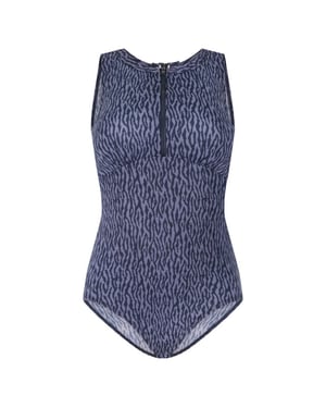 Ten Cate swimsuit soft cup high neck zipper wedstrijd badpak dames -