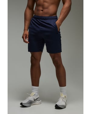 Man Active Zip Pockets Stretch 7inch Gym Short