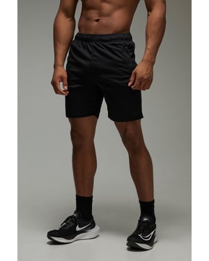 Man Active Zip Pockets Stretch 7inch Gym Short