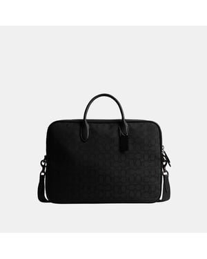 Theo Work Bag In Signature Jacquard