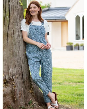 Kite Clothing Rempstone Twill Dungarees Dinky Ditsy