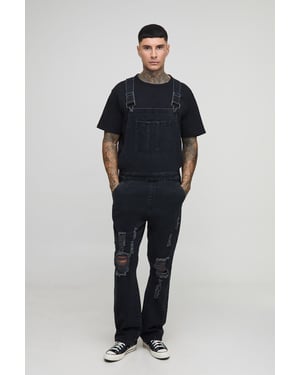 Tall Straight Leg Distressed Dungarees