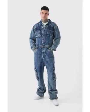 Tall Oversized Denim Boilersuit