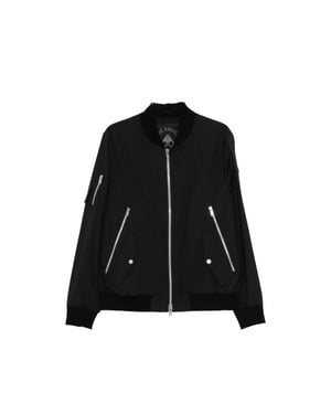 Moose Knuckles Courville bomber crinkle jacket