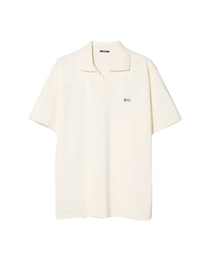 Denham Scissor open collar polo lsc