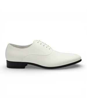 Formele witte Oxford brogue schoenen van PU-lakleer voor heren