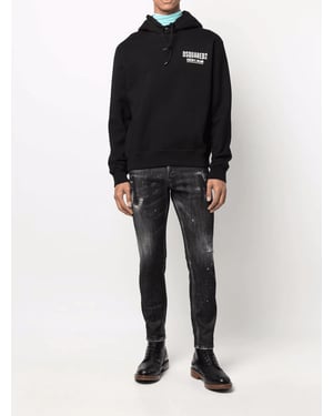 Cool Guy Icon Printed Jeans in Black