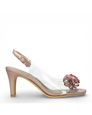Laura Vita Mira 05 slip-on Cinderella pumps met taps toelopende hak en enkelbandje voor dames