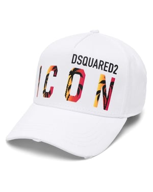 Icon Tropical Baseball Cap in White