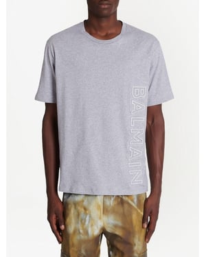 Embossed Logo T-Shirt in Grey