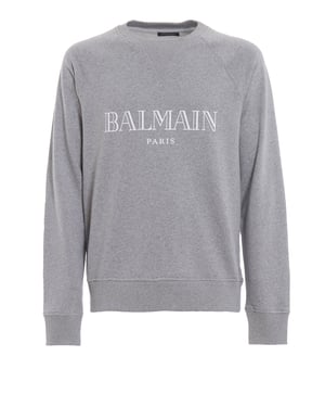 Text Logo Sweatshirt in Grey