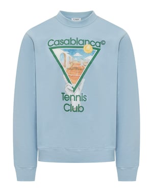 Metaphysical Printed Sweatshirt in Blue