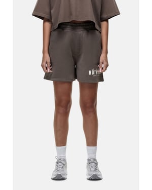 Taupe Relaxed Fit Jersey Shorts