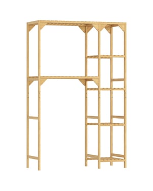 4goodz Wasmachinerek bamboe 100x40x157cm -