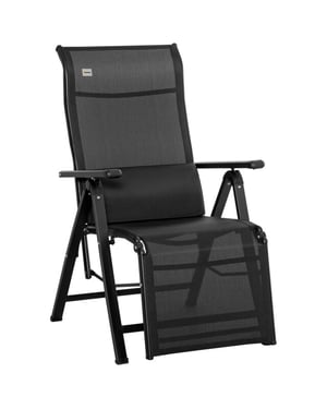 4goodz Outsunny tuinstoel 9 standen staal luchtdoorlatend textileen -150 kg max