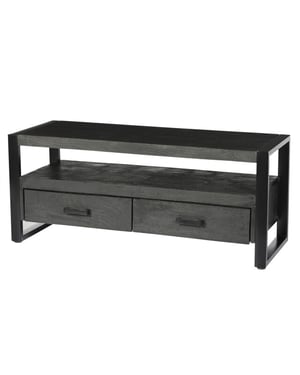 Livingfurn tv meubel norris 120x50x45 cm mangohout / gecoat staal