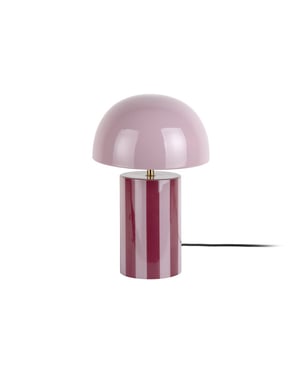 Leitmotiv tafellamp rayado dark mauve & soft lavender