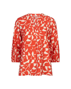 Esqualo Blouse sp26-14003 print