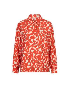 Esqualo Blouse sp26-14004 print