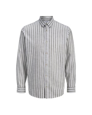Jack & Jones Jjesummer linen blend shirt ls sn dessin