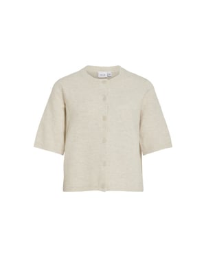 Vila viliga 2/4 o-neck knit cardigan n 14113226 birch