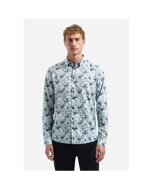 No Excess Heren overhemd 31430120 030 blue