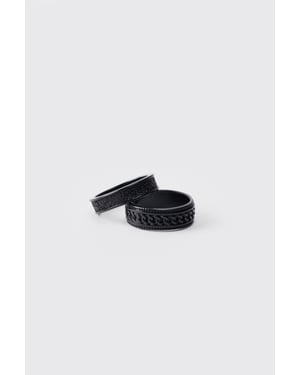 2 Pack Black Rings