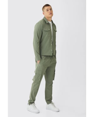 Technical Stretch Cargo Shirt & Trouser Set