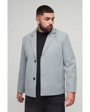 Plus Boxy Oversized Overcoat