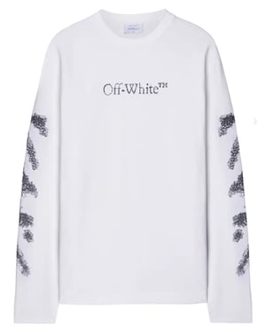 Diags Bit Book Sweatshirt in White