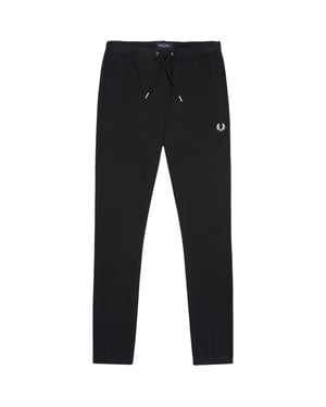 Fred Perry Mens Loopback Cuffed Joggers Black