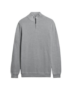 Superdry Katoenen Textuur Henley Gebreide Trui