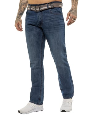 Enzo | Mens Straight Leg Denim Jeans