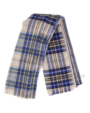 Acne Studios Rutig Tryckt Scarf i Flerfärgad Ull