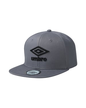 Umbro Flat Snapback Baseball Cap (Grey)