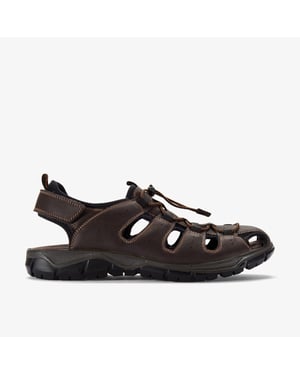 Napoli Fish Black Sandals