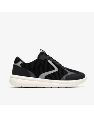 Ezrinn Tie Black Combi Trainers