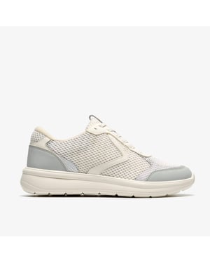 Ezrinn Tie White/Grey Trainers